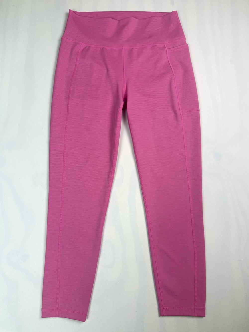 Sweaty Betty Super Sculpt 7/8 Leggings Pink High Rise Pocket Yoga US 12